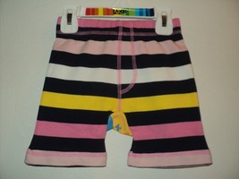 NEW Lazoo Infant Girl&#39;s Size 18 Month Shorts Striped Pink, Navy, Yellow,... - £11.71 GBP