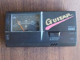 Vintage Korg Model GT 2 Guitar Tuner Analog Meter Tested &amp; Working - $19.99