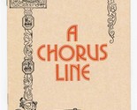 A Chorus Line Program Theatre Royal Drury Lane London 1976 - £9.35 GBP