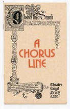 A Chorus Line Program Theatre Royal Drury Lane London 1976 - $11.88