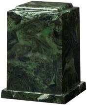 Large 225 Cubic Inch Windsor Elite Green Cultured Marble Cremation Urn for Ashes - $239.99