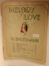 Vintage Melody Love Sheet Music H Engelmann  - $7.91