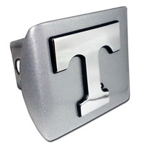 tennessee logo chrome emblem brushed trailer hitch cover - £60.10 GBP