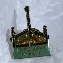 Ketchikan Alaska City State Souvenir Enamel Lapel Hat Pin Pinback - £4.79 GBP