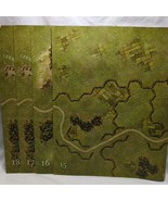 (4) Nations At War Board Game  Compendium Hex Maps 15 16 17 18 - $37.49 CAD