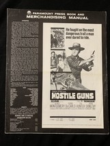 Hostile Guns Original Pressbook 1967 western - $54.32