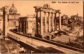 Vtg Postcard, Roman Forum with New Excavations, Rome, Italy - £5.35 GBP