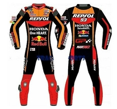 Marc Marquez Repsol One Heart Black Wskb Motogp Motorbike Leather Racing Suit - £223.71 GBP