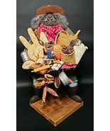 VTG 15&quot; Harvest Moon Folk Art Chef Grandpa Apple Doll w/Tray of Chili Fi... - $181.79 CAD