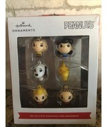 Hallmark Peanuts Gang Set of 6 Mini Christmas Tree Ornaments New - $26.73