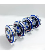 4x 50th Anniversary Wheel Center Hub Caps Logo Badges Original 68mm M - $27.57 CAD