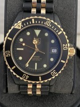 Tag Heuer Ladies Two Tone Black Gold PVD Professional 1000 Watch Ref: 980.029n - £798.55 GBP