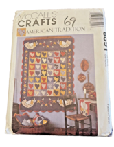 Sewing Pattern McCall&#39;s 8891 American Tradition Quilt Heart Craft Uncut - £9.62 GBP