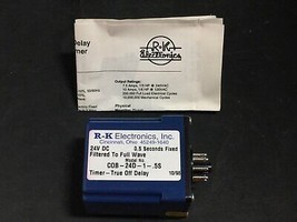 NEW R-K Electronics COB-24D-1-.5S True Off Delay Plug-In Timer - $121.00