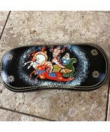 Russian Lacquer Fairy Tale Christmas Sleigh Eye Glasses Case - $23.38