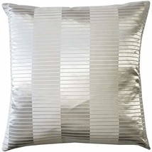 PILLOW DÉCOR Pinctada Pearl Pale Silver Throw Pillow 19x19 - $39.95