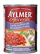 12 Cans Of Aylmer Accents Garlic And Olive Oil 18.2 oz Each Free Shipping - $50.31