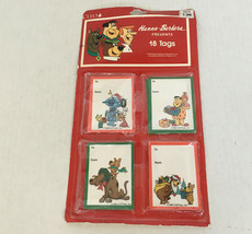 Vintage 1990 Hanna Barbera holiday gift tags Yog Jetsons Flintstones scooby - £19.45 GBP