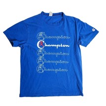 Champion x Todd Snyder Classic Script Logo Graphic Shirt Size Medium Blue - £27.09 GBP