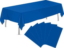 tujol Royal Blue 6 Pack Plastic Table Cloth 54 x 108 , Table - £13.55 GBP