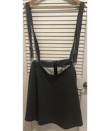 Hot Topic Gothic Black &amp; White Pinstripe Suspender Skirt Size 4X - $34.11 CAD