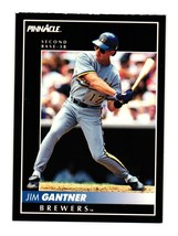 1992 Pinnacle #71 Jim Gantner Milwaukee Brewers - £1.34 GBP