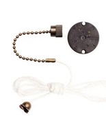 3 speed PULL CHAIN fan SWITCH Antique Brass Zing Ear ZE-208S ZE-208S1 77286 - $398.22 MXN