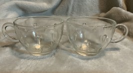 Vintage Hazel Atlas Clear Glass Informal Teardrop Snack Cup 2.5” - £12.73 GBP