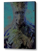 Guardians of the Galaxy I a GROOT Quotes Mosaic Framed 9X11 Limited Edition - £15.43 GBP