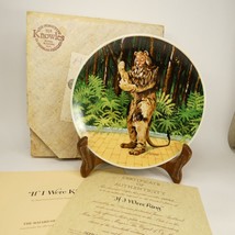 Wizard of Oz Cowardly Lion 1978 Collector Plate "If I Were King" Knowles  XBK2E - $12.00