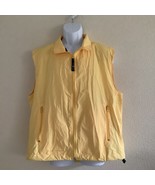 Vintage Tommy Hilfiger Golf  Yellow Vest Mens Large Full Zip Sleeveless - €24,04 EUR