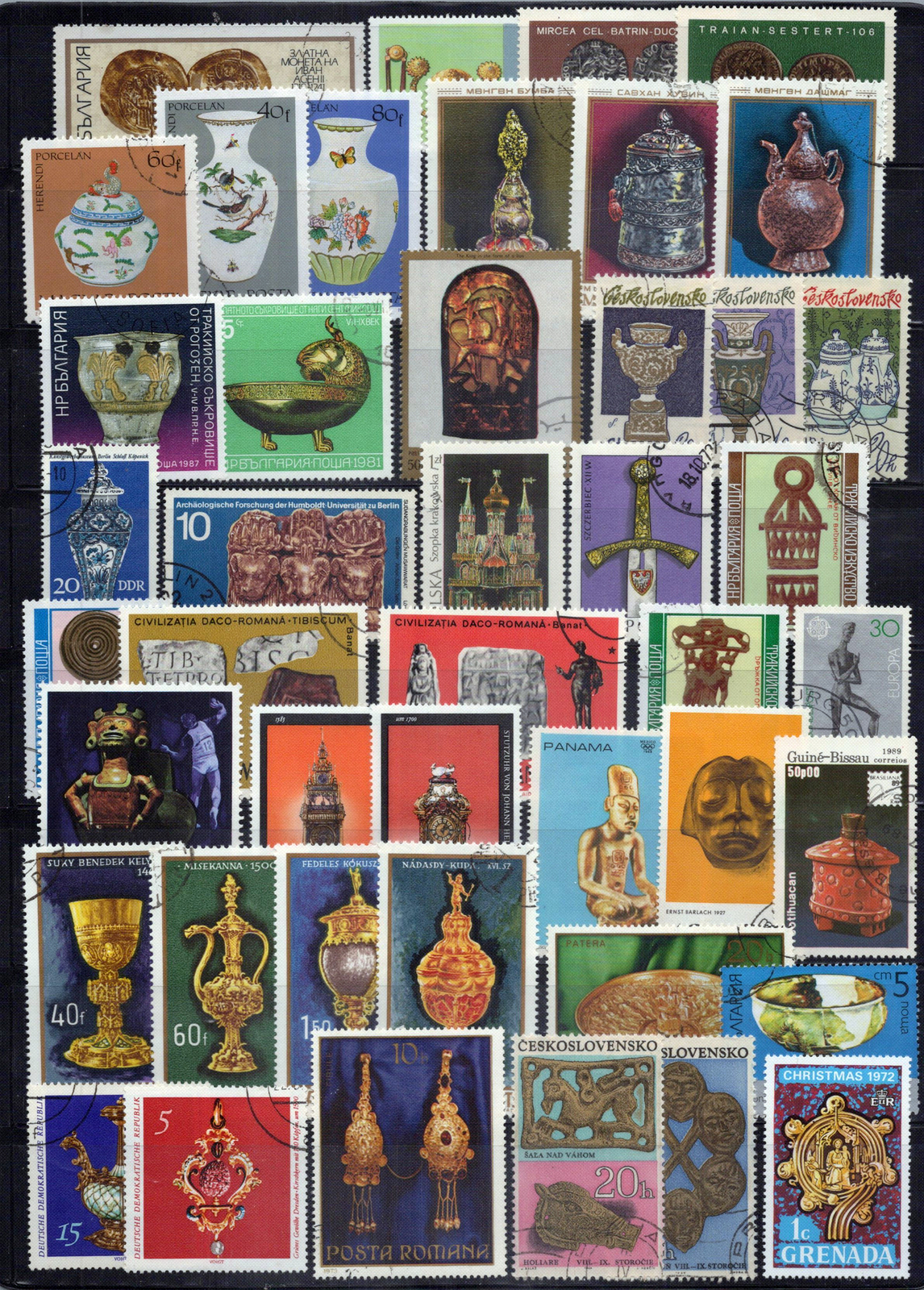 Primary image for Art & Artifacts Stamp Collection Used Pottery Coins Statues ZAYIX 0424S0289