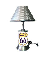 Route 66 desk lamp with chrome finish shade - £34.75 GBP