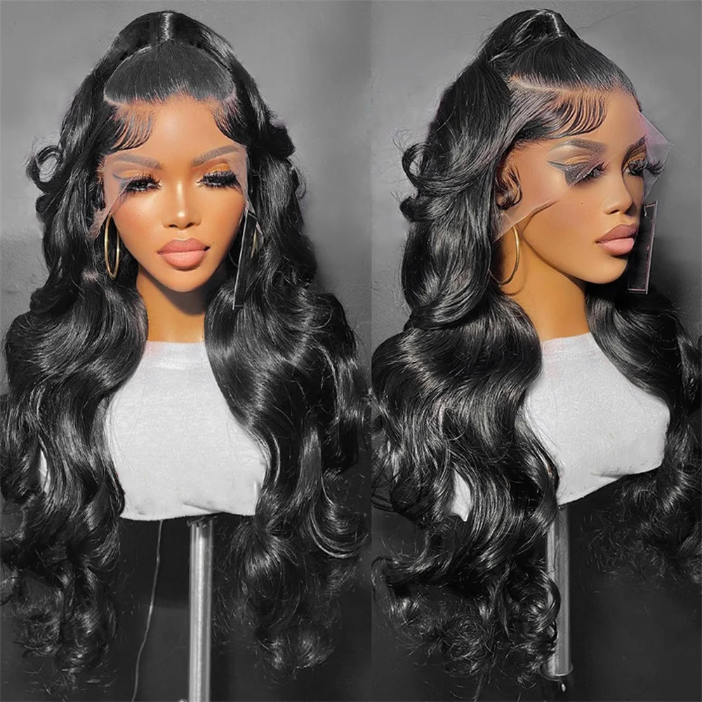 13x4 Lace Frontal Wig Loose Body Wave Transparent 13x6 Lace Front Human Ha - £48.95 GBP+