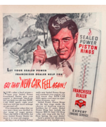 1948 Sealed Power Piston Rings Advertisement Engine Care Automotive F15U1 - $24.99