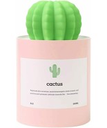 Mini Humidifier, 280ml USB Cool Mist Portable Cactus Air humidifier, Pink - $13.84