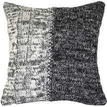 Hygge Chalet Gray Knit Pillow, Complete with Pillow Insert - £42.15 GBP