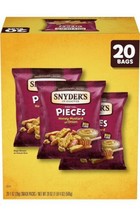 Snyder&#39;s of Hanover Pretzel Pieces Honey Mustard and Onion 1 oz Snack Pa... - $19.79
