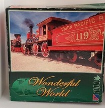 Sure-Lox Wonderful World Steam Engine 1000 Piece Jigsaw Puzzle New in Bad Box - £7.81 GBP