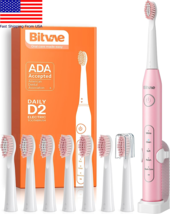 Bitvae D2 Rotating Electric Toothbrush for Adults with 8 Brush Heads 5 M... - £20.08 GBP
