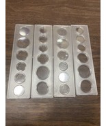 4 MARCUS SNAP-TITE COIN SET HOLDERS CENT to SMALL DOLLAR PROOF, MINT, YE... - $12.99