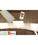 10ft Kitchen Under Cabinet 5050 White LED light with remote &amp; UL 12V pow... - £28.93 GBP