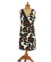 Michael Kors Womens Black Sleeveless Sheath Dress Animal Print Black Stu... - £25.44 GBP