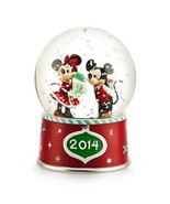 Disney Store 2014 Mickey Minnie Holiday Snowglobe Christmas Collectibles... - $19.80