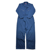 Vintage 80s Dickies Coveralls Mens 44L Navy Blue Full Zip Mechanics Workwear USA - £31.80 GBP