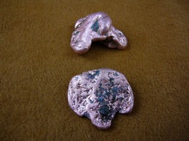 R602-28) 2 pieces Copper solid nuggets nugget element Cu metal MI state specimen - £9.28 GBP