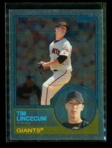 2008 Topps Chrome Baseball Trading Card TCHC15 Tim Linecum San Francisco Giants - £6.28 GBP