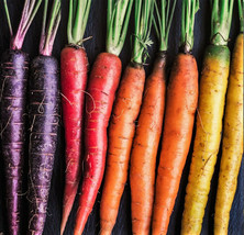 Rainbow Mix Carrot Seeds Purple Red Yellow Orange Blend Mixed Vegetable  - £4.74 GBP