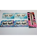 Ioni Wispy Lightweight  3D Faux Mink Lashes Lot Of 4 In Box + Brow Pencil  - £11.13 GBP