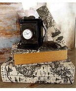 Set Of 3 Old World Nautical Sailor World Map Atlas Decorative Wooden Boo... - $82.32 CAD